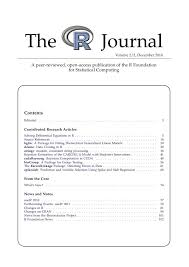 the r journal an electronic publication which gathers research on the uses and applications of the r stati data science machine learning business intelligence