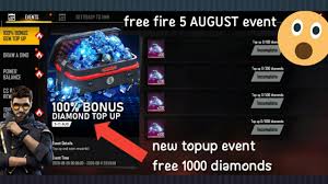 100 diamond + bonus 110 (first time promo) free fire direct top up diamond. Free Fire 100 Bonus Diamond Topup Event Full Detail Free 1000 Diamonds In Free Fire For All Users Youtube