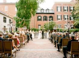 Beautiful Outdoor Wedding At Decatur House In The Courtyard Photo By Abby Jiu Washington Dc Wedding Venues Dc Wedding Venues Washington Wedding Venues