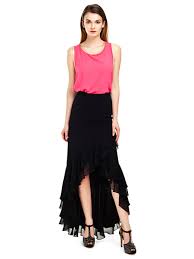 Firfirli Uzun Lale Etek Etek Ipekyol Minietek Moda Trend Kadin Etek Modelleri Uzun Etek Etek