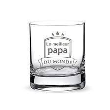 Amavel Verre A Whisky Avec Gravure Meilleur Papa Blason Standard Tumbler I Verre De Whisky Idee Cadeau Anniversaire Homme Cadeau Anniversaire Homme
