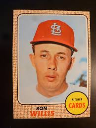1968 Topps Ron Willis #68, EX Saint Louis Cardinal