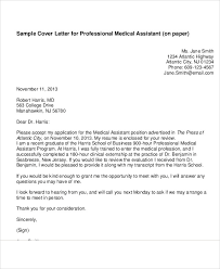 Maybe you would like to learn more about one of these? Free 6 Cover Letter Medical Assistant In Ms Word Pdf