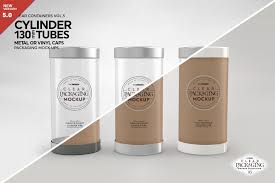 Download 130mm Cylinder Tube Packaging Mockup Packaging Mockup Design Mockup Free Mockup