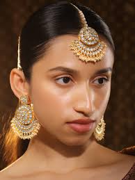 Oxidized Silver Plated Maang Tikka And Earrings Set New Releases