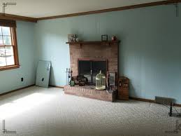 I painted right over the paneling in three of those rooms but of course you can still see the grooves in the paneling and while that doesn't look bad, it still looks coastal living room remodel. Living Room Painting Wood Paneling White Painting Inspired