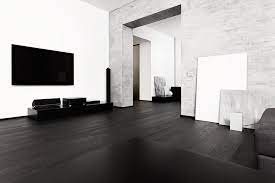 The workhorse of flooring materials, laminate is very durable, resistant to stains and fading, and easy to install. Ultra Modern Living Work Of Art In Extreme Black And White Modern Wood Floors Luxury Flooring Minimalism Interior