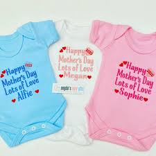 Today is tuesday, january 26, 2021. Happy Mothers Day 2021 Personalised Embroidered Baby Vest