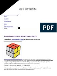 Sebuah edge memiliki 2 warna, warna warna. 2x2x2 Rubik Pdf