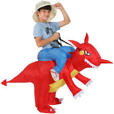 Maybe you would like to learn more about one of these? Dress Up Pretend Play Toloco Inflatable Costume Halloween Costume Cosplay Party Inflatable Dinosaur Rider Costumes For Child Toys Games
