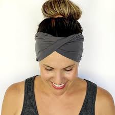 Slate Grey Twist Headband