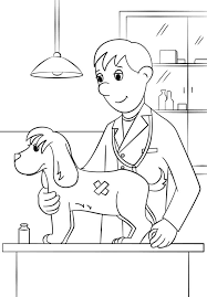 Coloring books can be good tools to explain surgery to your child. Veterinarian Coloring Page Free Printable Coloring Pages For Kids