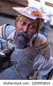 Portrait Actor Playing Don Quixote De Stock Photo 1203903814