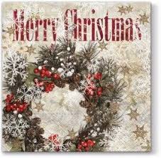 Z Salvetes 33x33 Snowy Wreath Paw Decor Collection In 2020 Christmas Paper Napkins Christmas Paintings Christmas Napkins