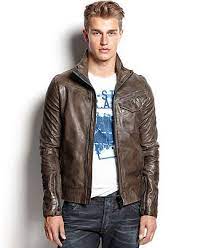 G Star Jacket Leather Biker Coats Jackets Men Macy S G Star Jacket Mens Jackets Bike Jacket