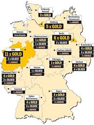 Unsere Olympia Gold Karte Sachsen Anhalt Schleswig Mecklenburg Vorpommern