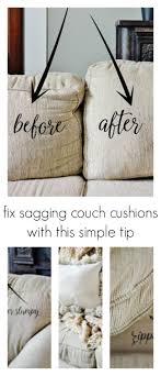 How To Fix Sagging Couch Cushions Thistlewood Farm Fix Sagging Couch Couch Cushions Diy Chair Cushions