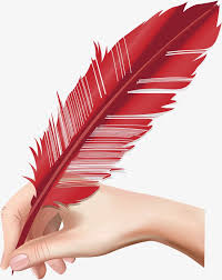 With The Red Quill In His Hand Vector Png Feather Feather Pen Png Transparent Clipart Image And Psd File For Free Download Feather Pen Quilling Feather