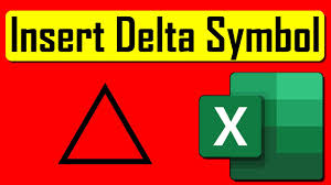 Copy and paste the delta symbol or use the unicode decimal, hex number or html entity in social websites, in your blog or in a document. How To Insert Delta Symbol In Excel Youtube