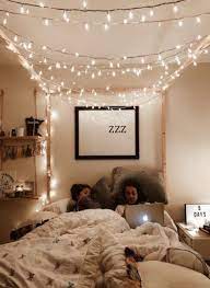 Best Bedroom Goals Fairy Lights Beds Ideas Elegant Dorm Room Room Inspiration Bedroom Aesthetic Bedroom