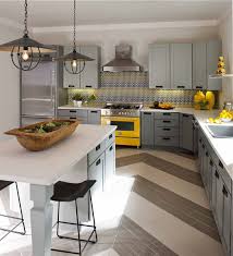 The concrete countertops boost practical function. Remodelaholic Trending Now Color In The Kitchen