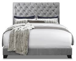 Bed, bedroom furniture, twin size bed, full size bed, queen size bed, king size bed, california king size bed, bookcase. Candace Upholstered King Bed The Brick