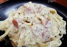 Resep Fettucini Carbonara Oleh Jenny Recipe Makanan Sehat Balita Resep Makanan Sehat Resep Pasta