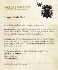 Dragon Scale Mail Crafting Magic Items Formula D D 5e Magic Item D D Magic Items D D Dungeons And Dragons