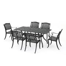 Cast Aluminum Weather Resistant Patio Dining Furniture Patio Furniture The Home Depot