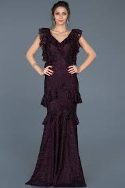 Violet Uzun Sirt Dekolteli Balik Abiye Abu627 2020 The Dress Elbise Modelleri Aksamustu Giysileri