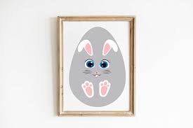 These are released under creative. Bunny Face Easter Bunny Face Svg Rabbit Svg Easter Svg Easter De By Lillyarts Thehungryjpeg Com