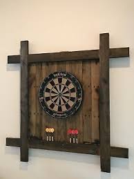 Professional Dart Board Rustic Look Made From Refurbished Pallets Ebay In 2021 Game Room Bar Garage Game Rooms Game Room Decor