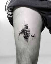 By Alessandro Capozzi Thigh Tattoo Men 3d Tattoos Amazing 3d Tattoos