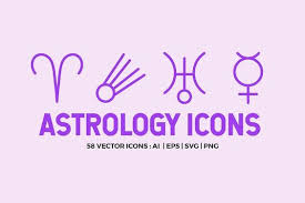 Astrology Symbols Line Icon Set Line Icon Icon Pack Icon Design