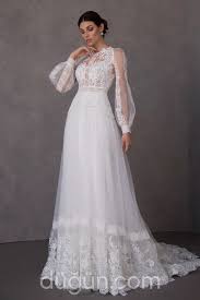 Hem Cok Romantik Hem Trend Balon Kol Gelinlik Modelleri Dantel Gelinlik Gelinlik The Dress