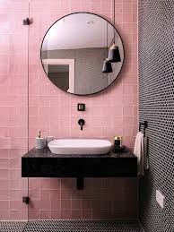 Washroom Wall Decor Zeltahome Com Tiny Bathroom Pink Bathroom Bathroom Interior Design