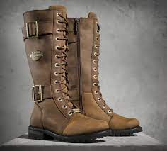 Authentic Styling Marks This Lace Up Boot Harley Davidson Belhaven Performance Boots Brown Boots Harley Davidson Boots Biker Boots