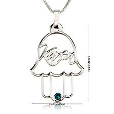Check spelling or type a new query. Personalized Hamsa Necklace