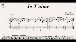 Je T Aime Lara Fabian Piano Youtube Similar to je suis malade. je t aime lara fabian piano