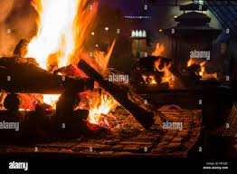 Cremation dead body burning ghats hi ...