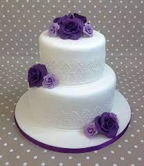 Love The Colours Roses Beautiful Cake Simple Wedding Cake Wedding Cake Purple Flowers Wedding Cake Alternatives