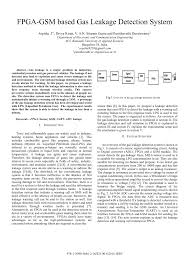 Cng, png, lpg and methane. Pdf Fpga Gsm Based Gas Leakage Detection System