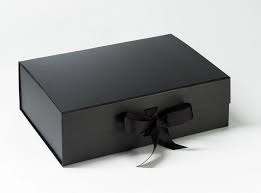 Luxury Deep A5 Black Box With Ribbon Black Gift Box Etsy Luxury Box Packaging Gift Boxes Wholesale Luxury Gift Box