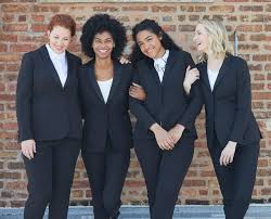 When it comes to dressing for a wedding everyone thinks guys have the easy job. Women S Tuxedos And Suits For Weddings The Groomsman Suit