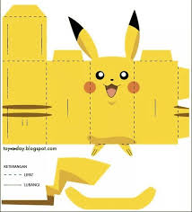 Cara Membuat Boneka Danbo Pikachu Dari Karton Pikachu Boneka Papercraft