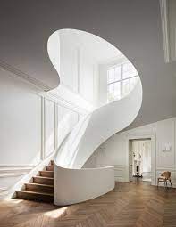 Sculptural Staircase Via Reddit Minimalist House Design Minimalist Interior Design Staircase Design