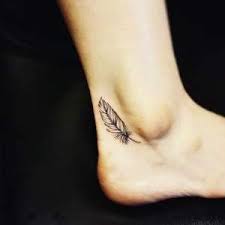 Cute Tattoos That Mean Something Foot Tattoos Anklet Tattoos Small Feather Tattoo