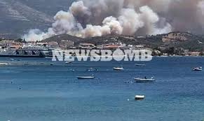 Μαρμάριον) is a village and a former municipality in euboea, greece, in the southeastern end of the island. Fwtia Eyboia Reportaz Newsbomb Gr Feygoyn Aron Aron Oi Katoikoi Pros Marmari Kai Karysto Newsbomb Eidhseis News