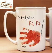 Your Child S Actual Prints Daddy And Grandpa Mug For Etsy Diy Christmas Gifts Fathers Day Crafts Mothers Day Crafts For Kids