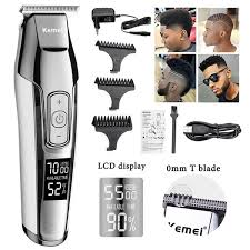 In some walmarts, the hair dryers are by the toasters. Kemei Km 5027 Cordless Hair Clipper Beard Trimmer Electric Haircut Machine With Lcd Digital Display Walmart Com Walmart Com